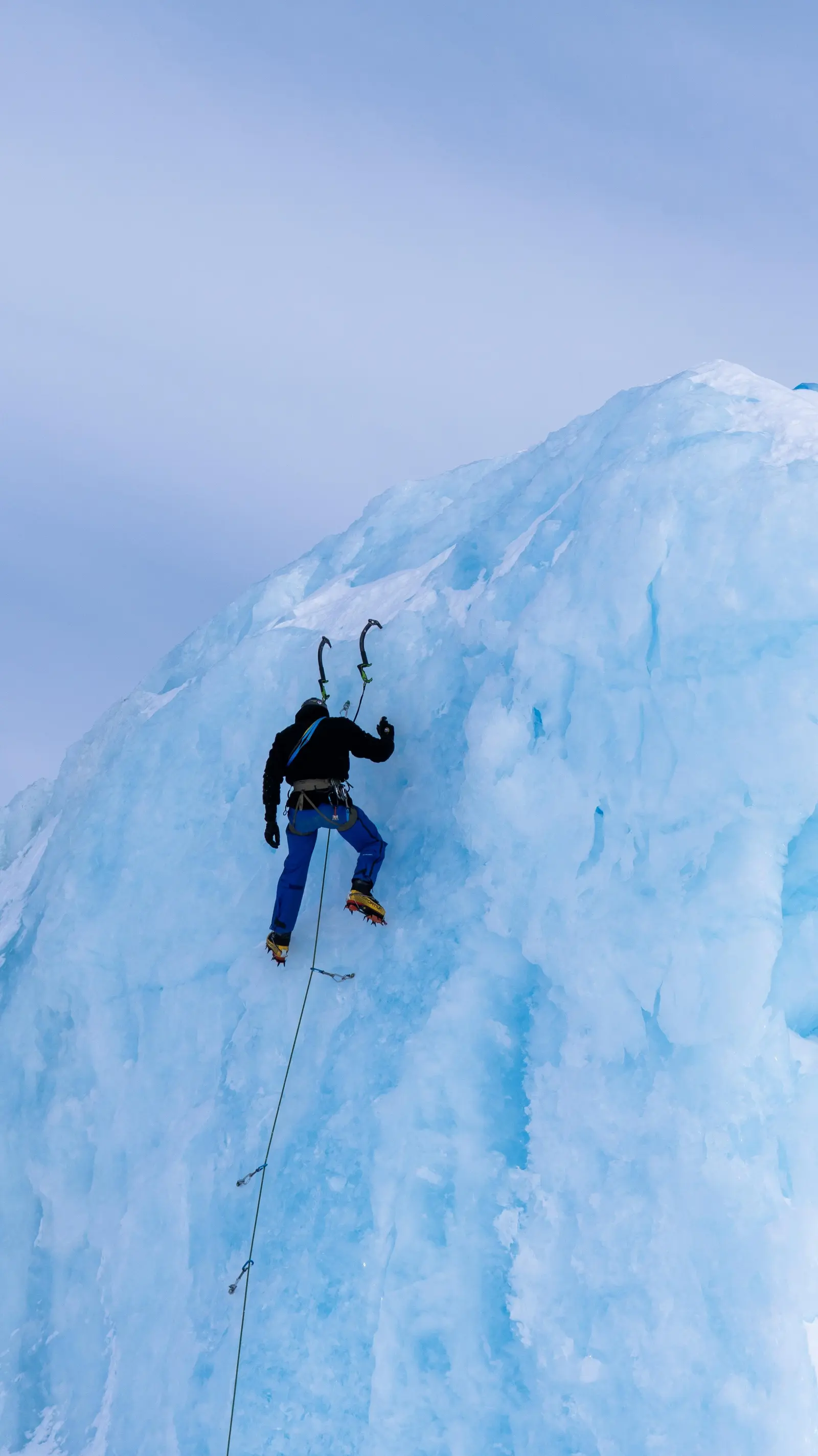 Ice climbing in a glacier – 1