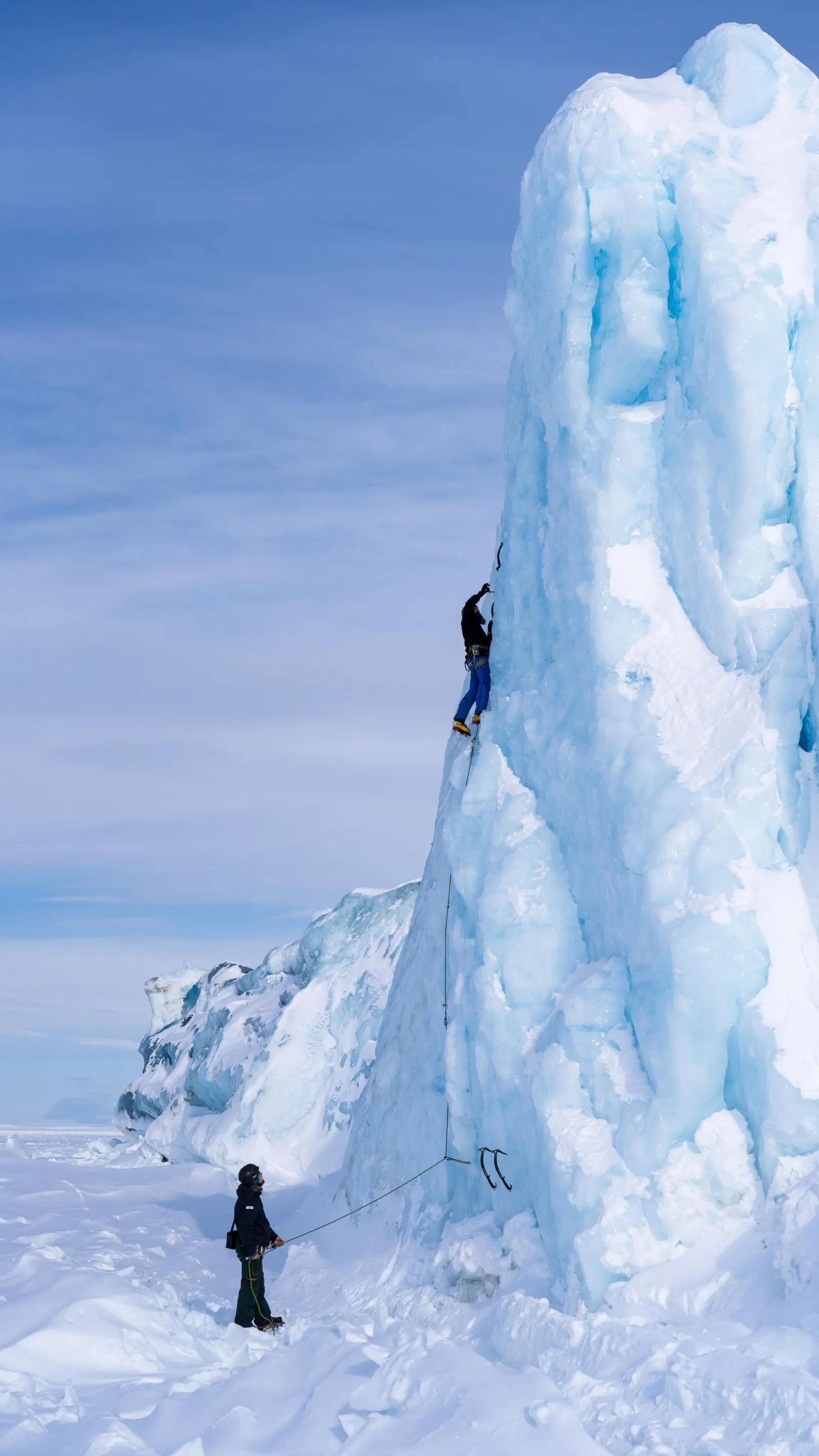 Ice climbing in a glacier – 2