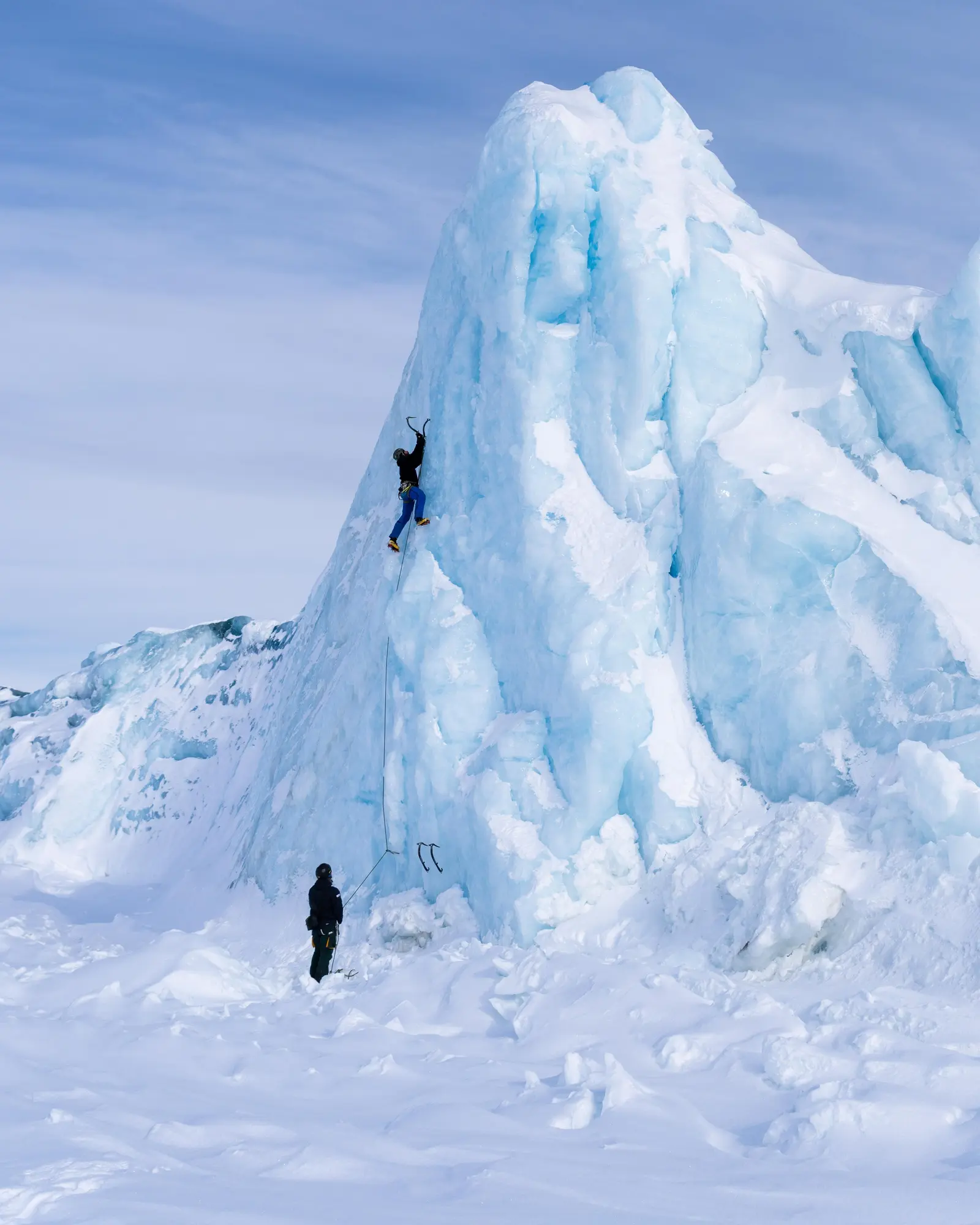 Ice climbing in a glacier – 3