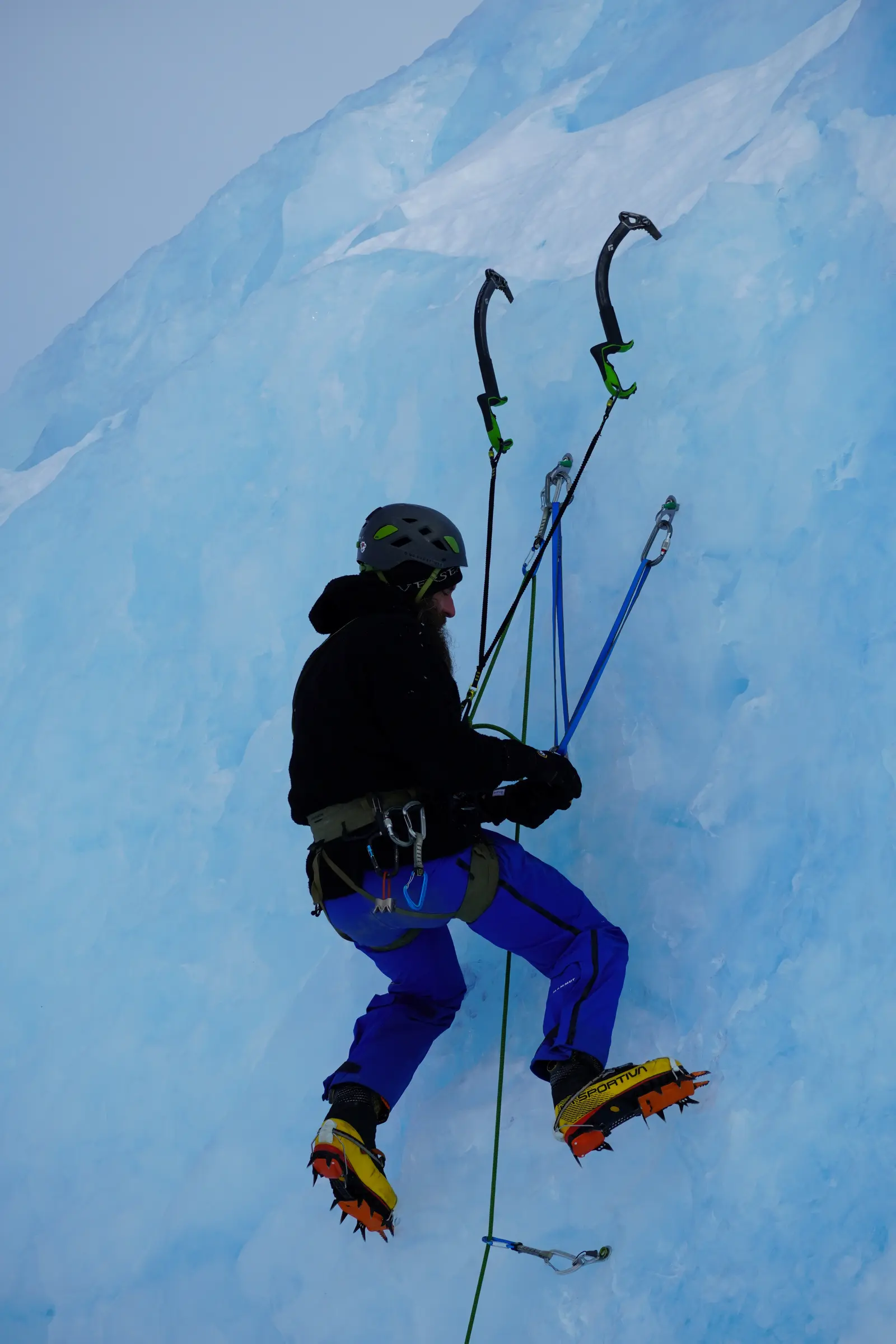 Ice climbing in a glacier – 4