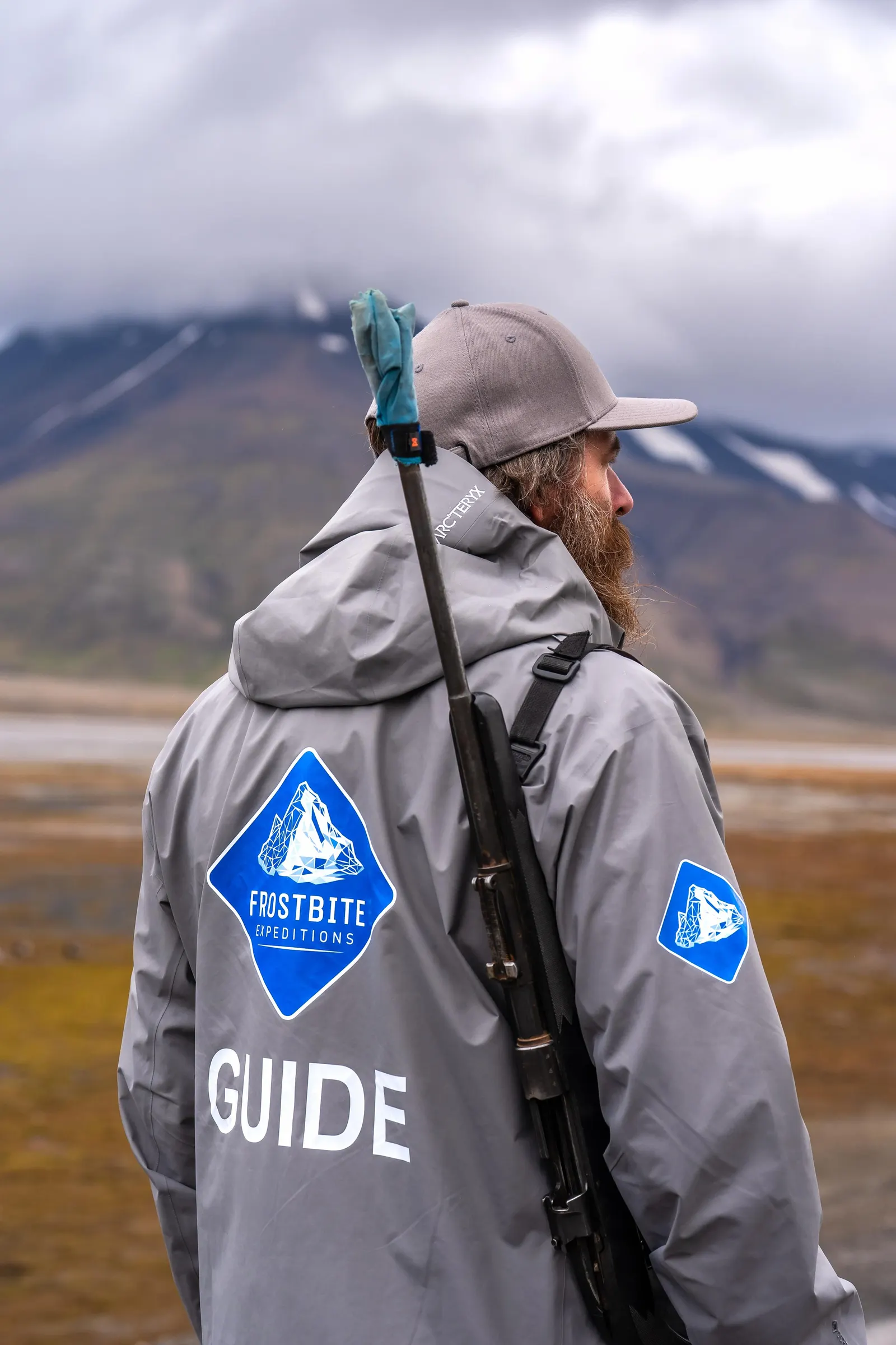 Frostbite Expeditions guides at Gjelder hole, Svalbard