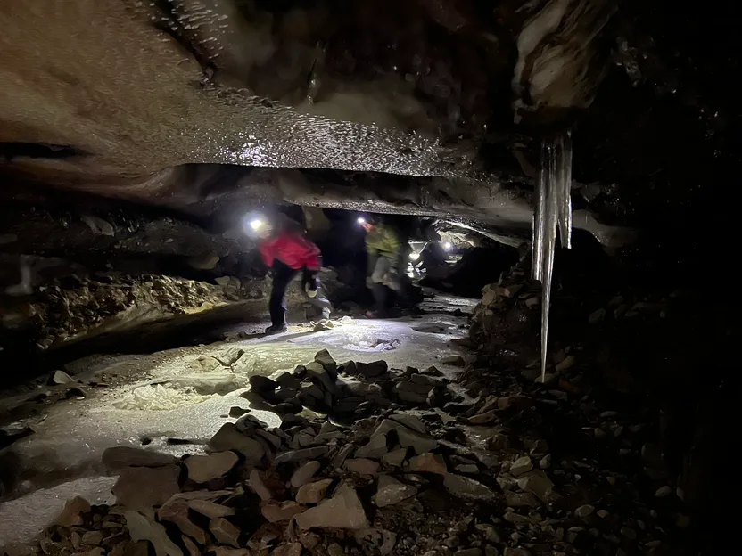 Ice cave adventure